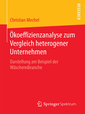 cover image of Ökoeffizienzanalyse zum Vergleich heterogener Unternehmen